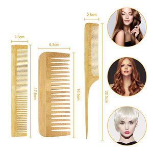 Ensemble de brosses à cheveux et de peignes en bambou élégant Cadeau parfait pour les amateurs de soins capillaires - Product Image 2