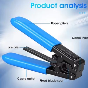 Pelacables de <span class=keywords><strong>fibra</strong></span> óptica, pelacables de corte Manual de peso ligero reforzado, sin daños, fácil de operar, empalme en frío - Product Image 4