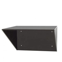 Maßgefertigte quadratische Acryl-Wandvitrine, Aufbewahrungsbox aus Lucite, Wand-Schattenbox-Vitrine mit schwarzem Sockel