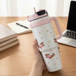 ขวดน้ำความจุขนาดใหญ่316แก้วกาแฟเก็บความร้อนเด็กผู้หญิงถ้วยใส่น้ำแข็งสุดสร้างสรรค์สีสันสดใสของขวัญสำหรับธุรกิจการเดินทางใหม่สำหรับการตั้งแคมป์ - Product Image 3