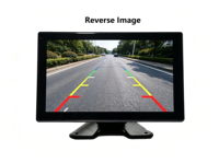 Caméra de tableau de bord pour voiture, camion, bus, écran LCD HD 7 pouces, double enregistrement, 2 canaux, 2ch, DVR avec moniteur