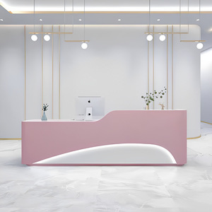 Hiện đại thời trang bàn tiếp tân cho Thẩm Mỹ Viện văn phòng đơn giản Thiết kế sang trọng Baking sơn cho tiền mặt đăng ký cửa hàng - Product Image 3