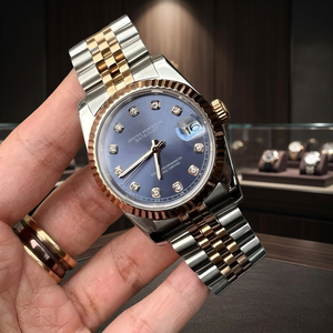 ดรอปชิป นาฬิกา Seiko Datejust แบบสั่งทำพิเศษ สองสี โรสโกลด์ สายจูบิลี่ โลโก้ Hercules S สแตนเลสสตีล กันน้ำ กลไก Seiko NH35 - Product Image 3