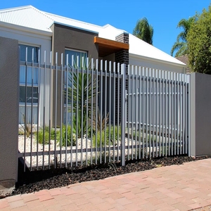 Clôture verticale en aluminium à lattes, revêtement poudré, écran d'intimité, clôture moderne en aluminium à lames <span class=keywords><strong>pour</strong></span> la clôture de la cour avant de la villa - Product Image 3