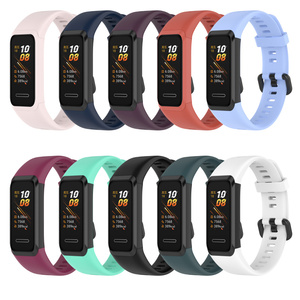 Bracelet en silicone pour <span class=keywords><strong>Huawei</strong></span> <span class=keywords><strong>Band</strong></span> <span class=keywords><strong>4</strong></span> Bracelet intelligent Bracelet de remplacement pour Honor <span class=keywords><strong>Band</strong></span> 5i Bracelet - Product Image 1