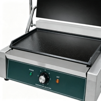 Grille de Cuisson Électrique Durable avec Bac à Huile Amovible, Équipement Double Usage pour Cuisine Domestique et Petites Entreprises de Restauration