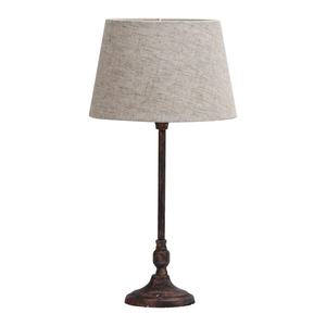 Lampe de table rustique marron e27, dimensions 46,5x23x23 cm, idéale pour éclairer les espaces et créer des environnements chaleureux. - Product Image 1