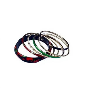 Nuevas Pulseras de Resina y Latón con Acabado en Oro Rosa, Juego de Brazaletes de Aleación, Joyería Vintage Elegante para Mujer - Product Image 6