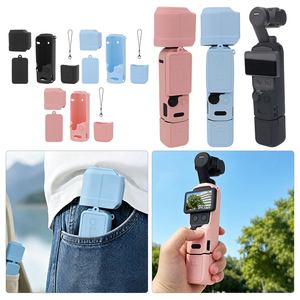 Étui de protection en silicone pour <span class=keywords><strong>DJI</strong></span> Osmo Pocket 4, housse d'objectif anti-rayures, couverture complète pour <span class=keywords><strong>accessoires</strong></span> de caméra <span class=keywords><strong>DJI</strong></span> Pocket 4 - Product Image 1