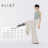 Pantalon de danse pour femmes adultes Baiwu, pantalon classique à jambes larges, pantalon d'entraînement pour la danse moderne 125107137