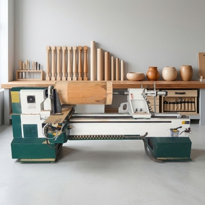 Tour à bois CNC automatique AR pour le tournage, le perçage et la gravure de pieds de meubles, de rampes d'escalier et de battes de baseball - Product Image 1