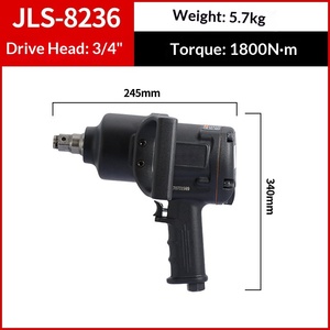 Пневматический гайковерт с высоким крутящим моментом 2400 Нм, максимальный крутящий момент 1 дюйм, 3/4 дюйма, 1/2 дюйма, набор для авторемонта и морского применения - Product Image 6