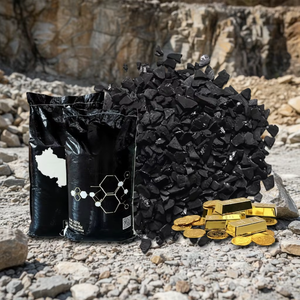 Charbon actif pour l'<span class=keywords><strong>extraction</strong></span> de l'or, charbon actif 8-20 mesh, emballage de 25 kg - Product Image 1