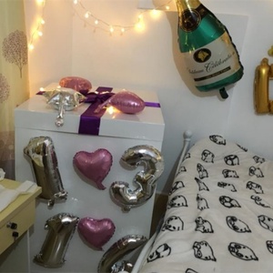 Accommodate People Paper <b>Box</b> Large Balloon <b>Gift</b> <b>Box</b> Valentine's Day Birthday Surprise <b>Box</b> - Product Image 3