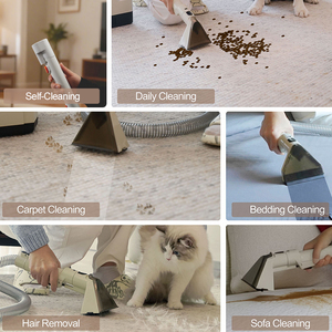 Nettoyeur de <span class=keywords><strong>tapis</strong></span> portable sans sac, pratique, en promotion, pour usage domestique et extérieur, idéal pour les taches humides et sèches sur les canapés et autres surfaces. - Product Image 6