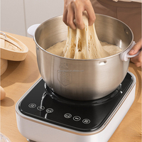 Machine à pétrir le pain et à mélanger les pâtes 200W 5L/7L, moteur DC tout cuivre, faible bruit, pour usage domestique et en restaurant, machine automatique à faire la pâte