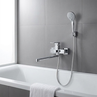 Mitigeur de douche thermostatique mural de luxe de haute qualité avec cartouche céramique pour baignoire