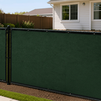 Malla de Sombra Transpirable Resistente a los Rayos UV para Jardín, Verde Oscuro, HDPE, Personalizada, 30%-95% de Protección Solar para Patio y Jardín Trasero