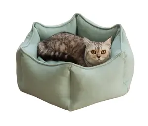 Hund Katze Bett Rechteck Haustierbett mit Hundefüße Druck Winter Prinzessinenbetten