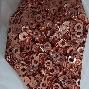 Metric Sólido M8 Latão Fino Cobre Flat Washer Flat 6mm Arruelas Planas Vedação Grosso Chumbo Liso Arruela Juntas Anel DIN Flat Washer - Product Image 1