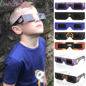 Factory Price Popular Wholesale Custom Printed ISO Certificated Protective Paper Solar Eclipse Glasses