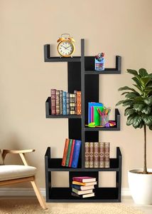 Librero Moderno de Madera con 9 Niveles, Estantería en Forma de Árbol, Organizador de Almacenamiento para Hogar, Oficina y Escuela - Product Image 1