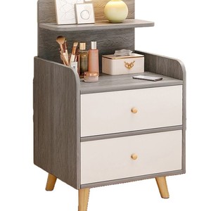<span class=keywords><strong>Table</strong></span> <span class=keywords><strong>de</strong></span> <span class=keywords><strong>chevet</strong></span> moderne minimaliste nordique style crème, 2 tiroirs, en bois, meuble <span class=keywords><strong>de</strong></span> chambre, meuble <span class=keywords><strong>de</strong></span> rangement pour la maison - Product Image 5