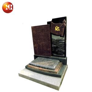 Lapide Militare in Granito Rosso e Nero di Alta Qualità, Pietra Tombale per Soldati, Tombe <span class=keywords><strong>dei</strong></span> Martiri Rivoluzionari per Memoriali - Product Image 4