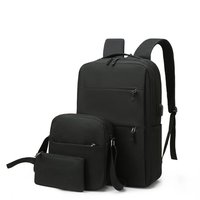 Bán Buôn Hợp Thời Trang Kinh Doanh Unisex 3 CÁi Túi Máy Tính Xách Tay Tùy Chỉnh Trường Đại Học Ba Lô