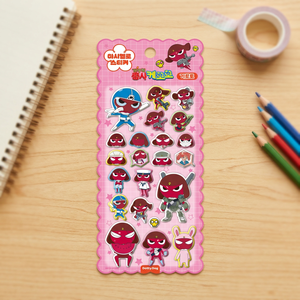 Pegatinas de PVC de dibujos animados de Keroro, Sargento Rana, Giroro y Marshmallow, personajes coreanos lindos, decoración 3D hinchada, impresas con UV, suaves, para agenda, regalo - Product Image 3