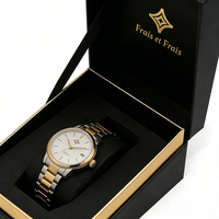 Boîte à montre noire vide de luxe avec logo personnalisé et coussin, boîte de haute qualité pour montres et bracelets