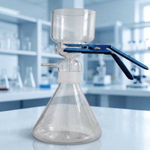 MAYALAB 1000ml Entonnoir Buchner en verre borosilicate 3.3 transparent de taille standard pour filtration sous vide, pour laboratoire et chimie OEM - Product Image 3