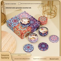 En stock, vente en gros : Coffret cadeau de bougies d'aromathérapie, idéal pour la Saint-Valentin, les anniversaires, un cadeau attentionné pour hôtesse ; sans fumée