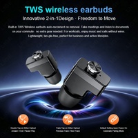 Reloj Inteligente BWGT200 con Auriculares, Linterna LED, Llamadas Telefónicas, Brújula, Rastreador de Actividad Física, Auriculares para Android e iOS