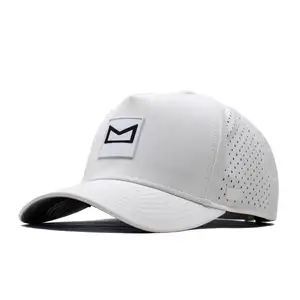 高品质防水高尔夫球帽刺绣标志性能快照帽防水棒球帽，带内汗带