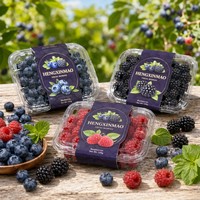 Étiquettes adhésives personnalisées écologiques anti-UV pour l'emballage des aliments, des fruits et des légumes des fermes, avec des matériaux recyclables
