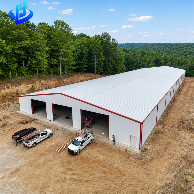 Customized Modern Prefab Metal Warehouse Building with High Strength Steel Structure Easy Assembly