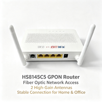 Terminal Jaringan Optik HS8145C5 XPON ONU GPON EPON 1GE+3FE+1TEL+USB 2.4G WiFi FTTH Modem Fiber Optik ONT