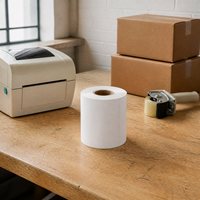 Étiquettes thermiques directes 100x75mm (4x3 pouces) rouleaux de papier thermique autocollants pour inventaire d'entrepôt et autocollants d'expédition