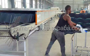 Stein beschichtete Metall-Stahlfliesen-Herstellungs maschine mit metall farbener Stanzdachziegel-Umform maschine - Product Image 3