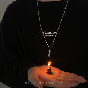 Elegante collana con pendente in acciaio inossidabile per accendino a cherosene <span class=keywords><strong>Hip</strong></span> <span class=keywords><strong>Hop</strong></span> - Product Image 5