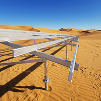 Support de montage au sol pour panneaux solaires photovoltaïques à poteau unique Zn-Al-Mg, livraison rapide