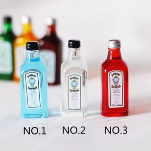 Comida de juego de vino y licor en <span class=keywords><strong>miniatura</strong></span> de estilo moderno para casa de muñecas DIY accesorios de envío gratis hechos de resina - Product Image 5