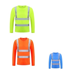 T-Shirt da lavoro personalizzata alta visibilità maglietta di sicurezza riflettente all'ingrosso abbigliamento da lavoro T-Shirt da costruzione - Product Image 2