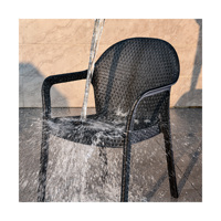 Table et chaises en plastique de grande taille, design unique ZUOAN, entièrement en PVC, résistantes, multicolores, chaise en PE pour salle à manger, extérieur, restaurant
