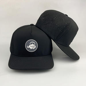 OEM أسود 5 لوحة مصمم بالبوليستر فتحة قطع ليزر مقاومة للماء قبعة مخصصة رياضية قبعات بيسبول Gorras - Product Image 2