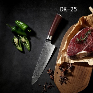<span class=keywords><strong>Cuchillos</strong></span> de cocina de Damasco VG10, cuchillo de <span class=keywords><strong>Chef</strong></span> de Damasco japonés, logotipo de marca personalizado - Product Image 4