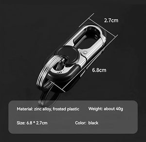 Private Label Premium Zinc Alloy Car Keychain Anti-Scratch Durable Key Ring <b>Holder</b> Personalized Metal Car Key Clips Custom Bulk - Product Image 3