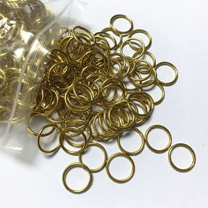 Özelleştirme <span class=keywords><strong>2</strong></span>*20mm kalınlık tel tek döngü bağlantı halkası vakum kaplama 18K altın paslanmaz çelik açık atlama halkası - Product Image 2