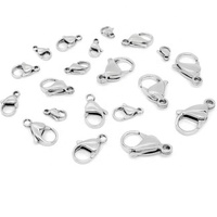 Yiwu Aceon – bijoux en acier inoxydable 9 à 20mm, divers bijoux à faire soi-même, fermeture de chaîne, fermoir mousqueton plaqué IPG poli brillant